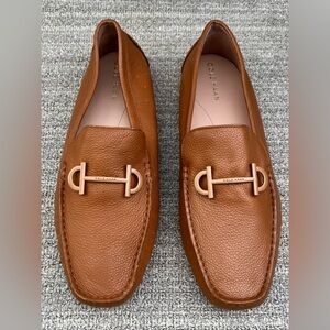 COLE HAAN Tully Soft Leather Driver Loafer Brown Leather Women's Size 10 US NEW